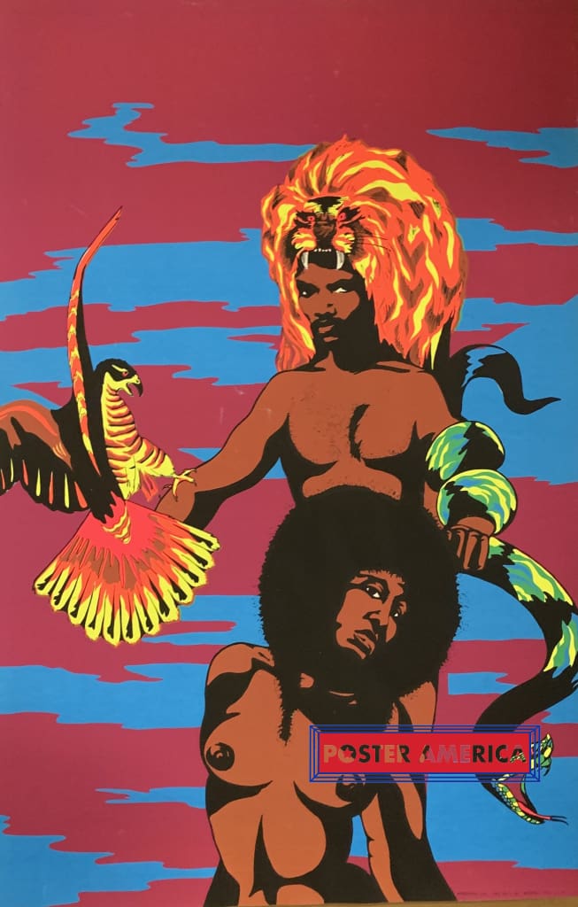Afro King Original Vintage Black Light Poster 28 x 42 – PosterAmerica
