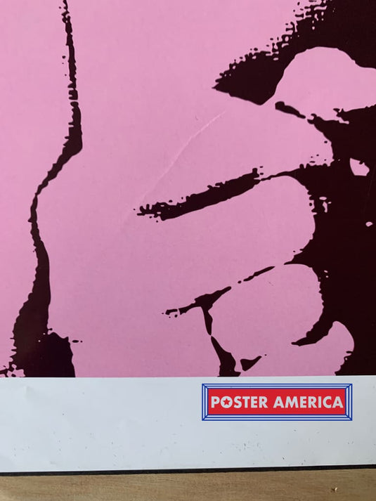 Audrey Hepburn Pink Silhouette Poster 24 X 36