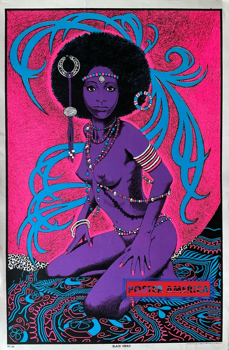 Black Venus Vintage Light Poster 23 X 35