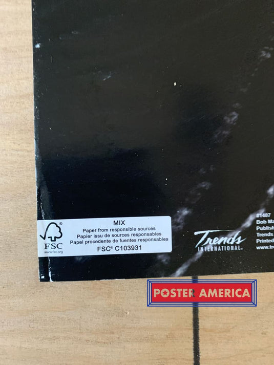 Bob Marley Live Horizontal Black & White Poster 22.5 X 33.5