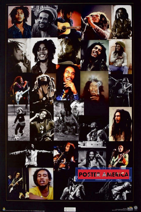 Bob Marley Ultra Rare Collage Poster 24 X 36