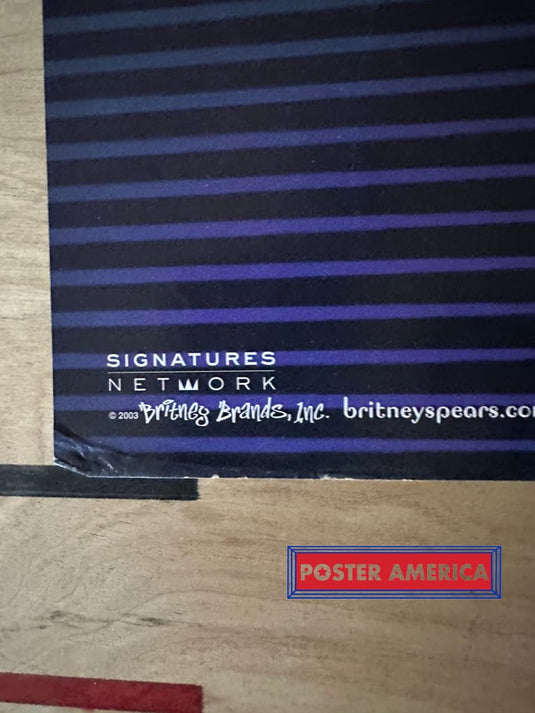 Britney Spears Vintage 2003 Original Poster 22.5 X 34 Vintage Poster