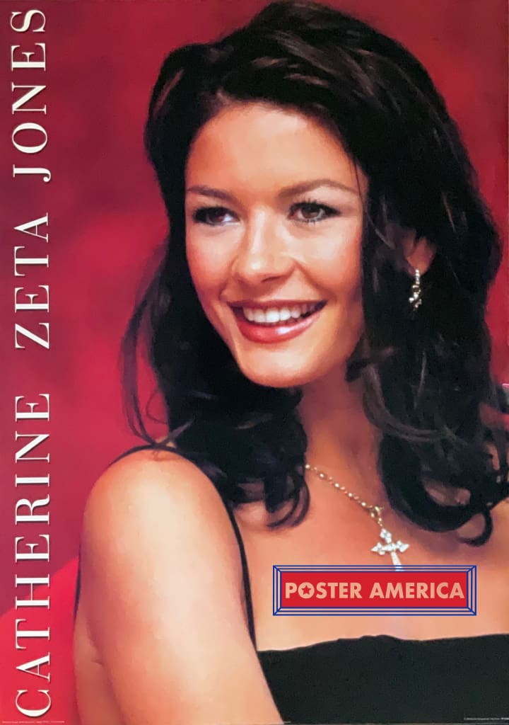 Catherine Zeta Jones Portrait Shot Vintage 1999 Poster 24 x 34