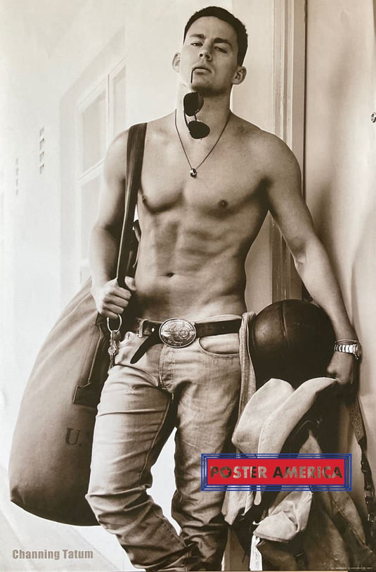 Channing Tatum Black & White Modeling Shot Poster 24 X 36