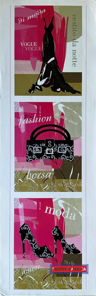 Fashion Art Slim Print 12 X 36