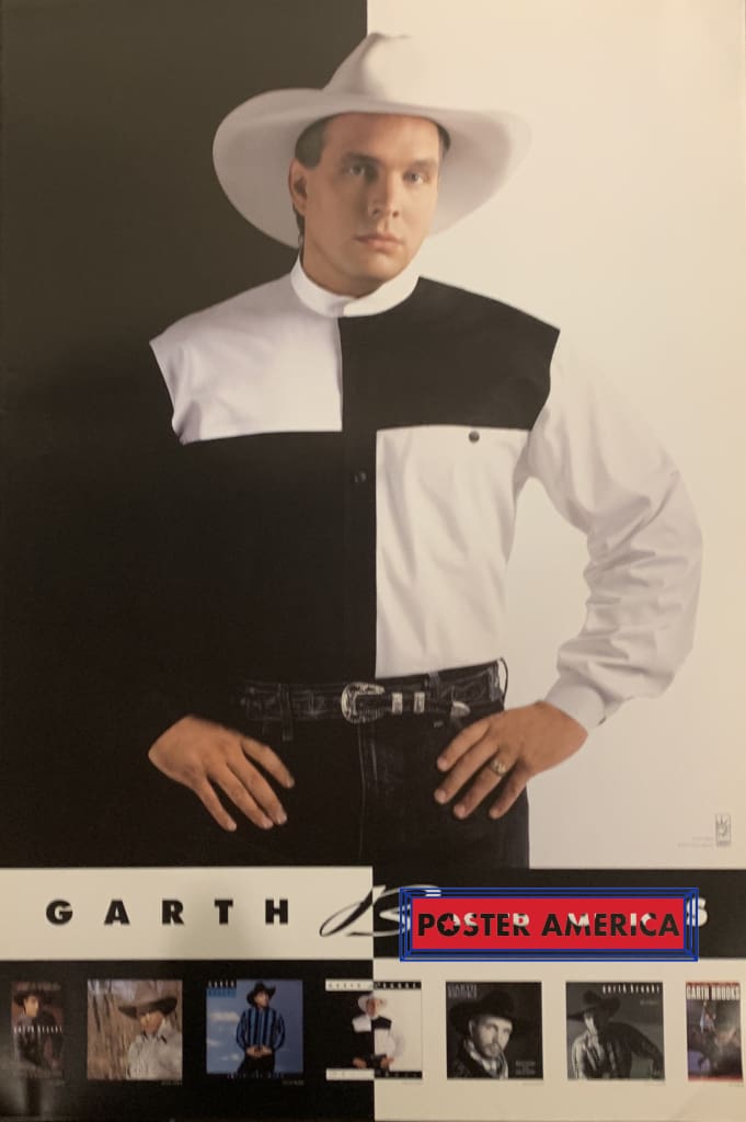 Garth Brooks Original 1992 Liberty Records Promo Poster 24 X 36