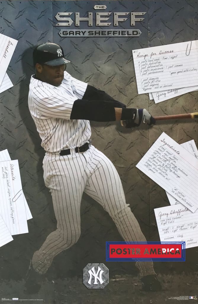 Gary Sheffield The Sheff New York Yankees Poster 22.5 x 34 – PosterAmerica