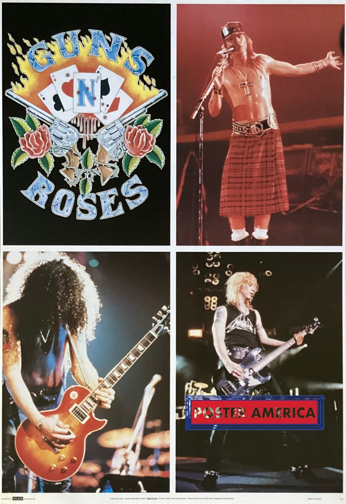 Guns N' Roses Vintage 1992 Quad Box Shot by Splash Poster 24