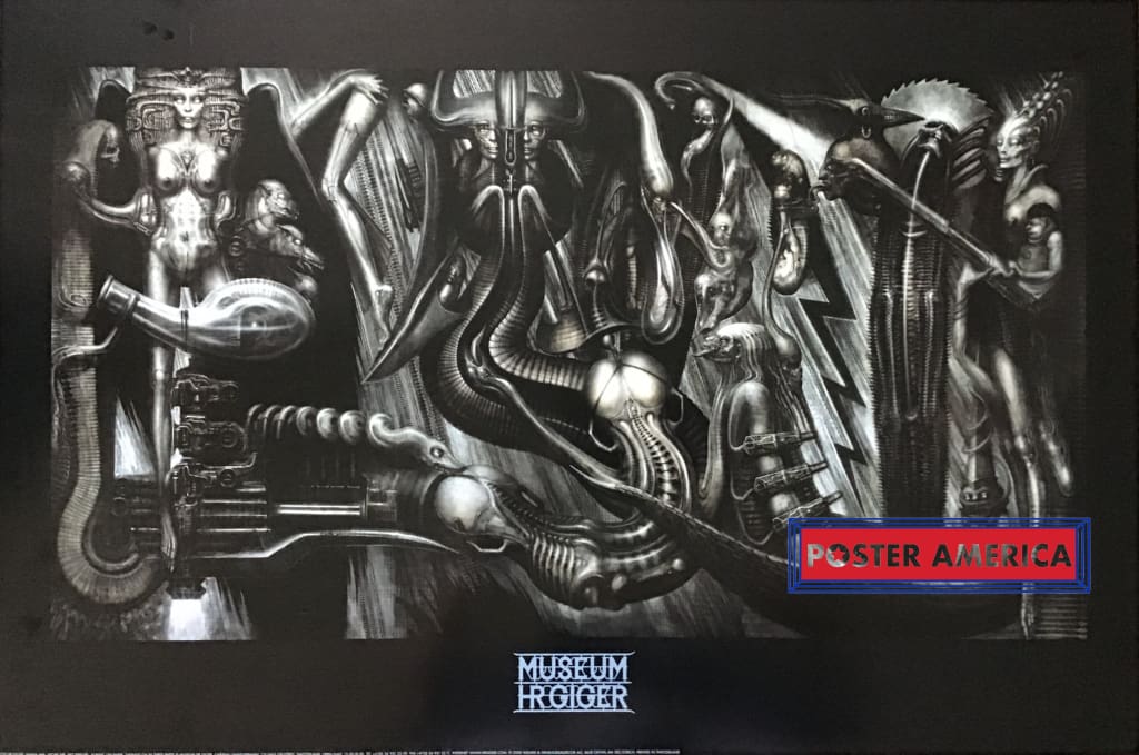 ポスター HR GIGER MUSEUM POSTER Anima Mia HR Giger Anima Mia Vintage Art Poster 24 x 36 – PosterAmerica