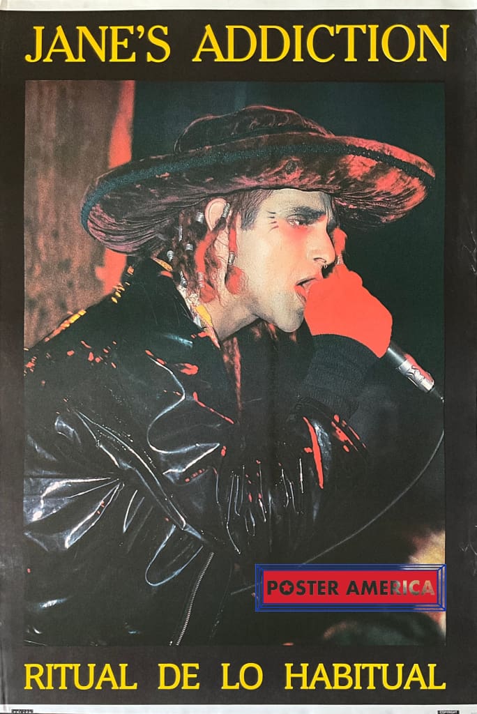 Jane's Addiction Ritual De Lo Habitual Vintage Poster 23.5 x 35
