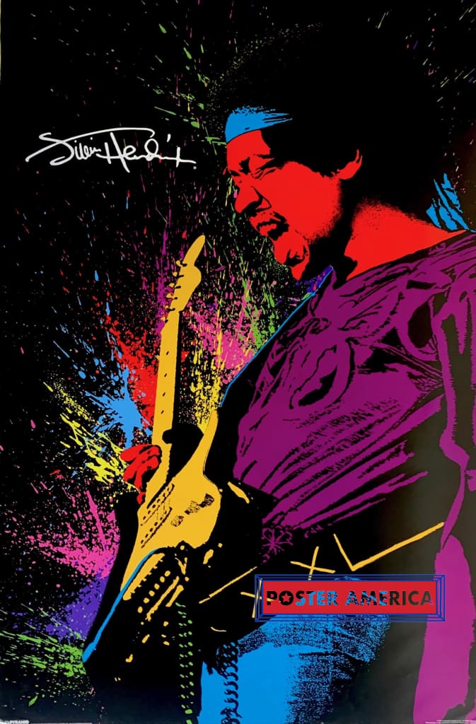 ポスター　ジミ　ヘンドリクス 額付きポスター】ジミ・ヘンドリックス Jimi Hendrix(新品)の