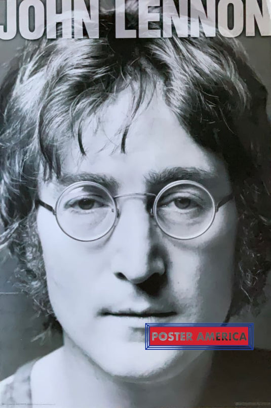 John Lennon With Glasses Black & White Poster 24 X 36
