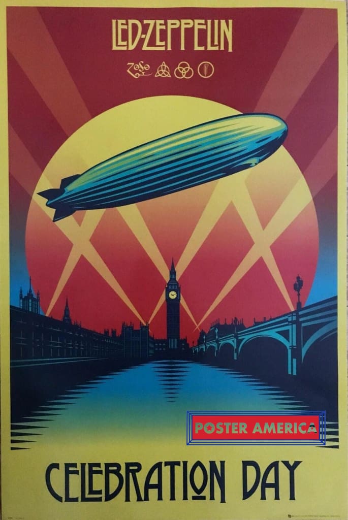 Led Zeppelin Celebration Day Reproduction Poster 24 x 36