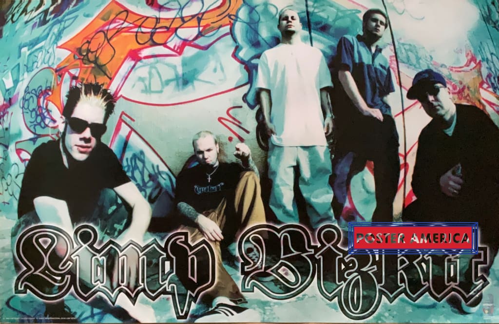 Limp Bizkit Band Shot Graffiti Vintage 1999 Poster 22.5 x 34.5