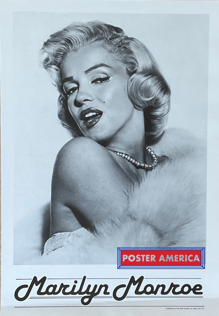 Marilyn Monroe Vintage Black & White Portrait Shot Poster 16 x 23