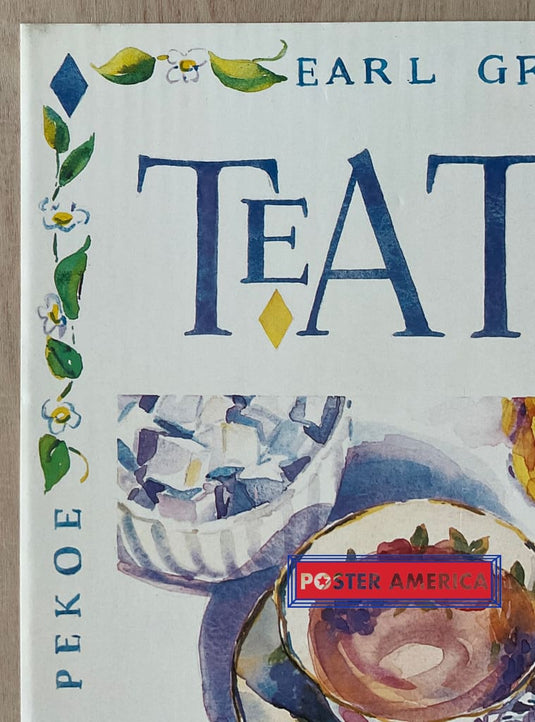 Mary Spencer Tea Time Vintage Art Slim Print 12 X 36