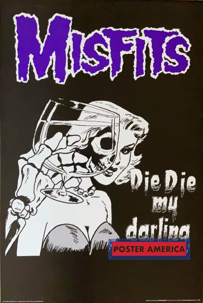 Misfits Die Die My Darling Vintage 2002 Original Poster 24 x 36