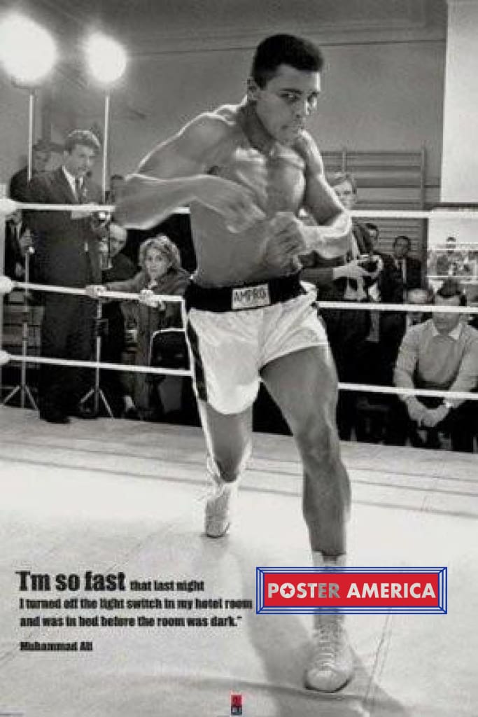 Muhammad Ali I'm So Fast Poster 24 X 36 – PosterAmerica