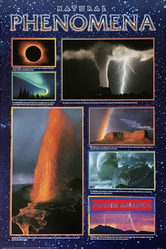 Natural Phenomena Vintage Poster 24 X 36