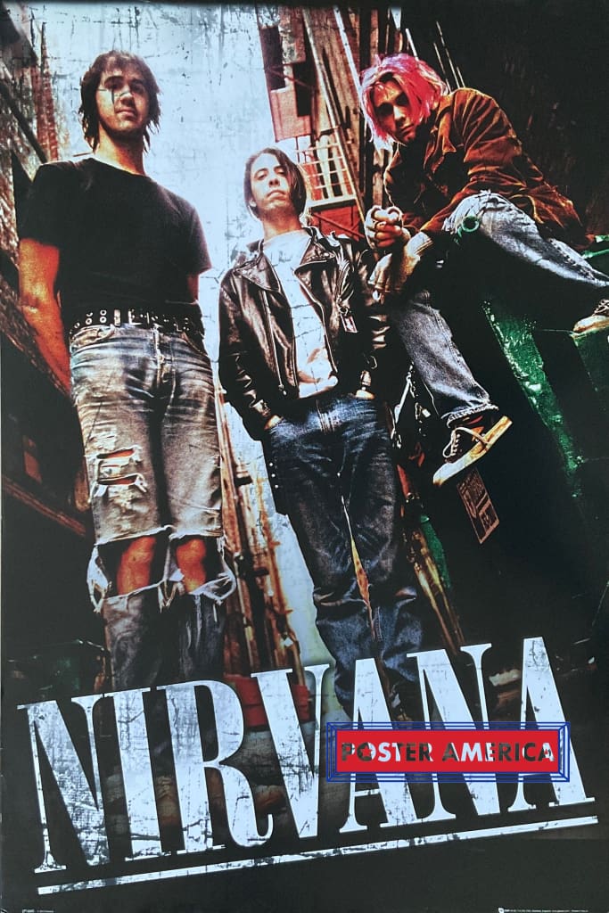 Nirvana Grunge Rock Band Poster 24 x 36 – PosterAmerica