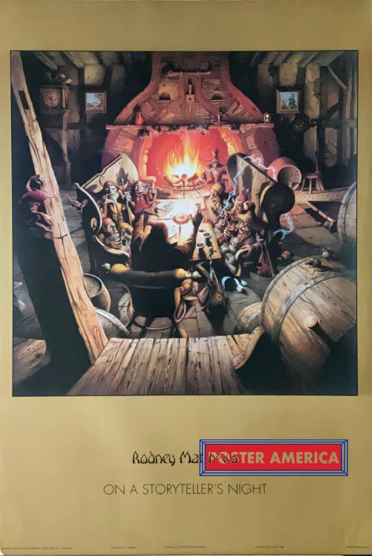 On A Storytellers Night By Rodney Matthews Vintage 1993 Poster 24 X 35 Vintage Poster