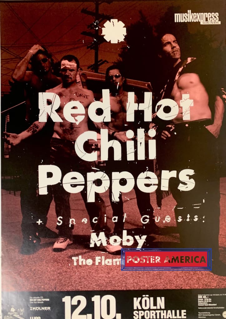 Red Hot Chili Peppers Koln Sporthalle 90's Vintage Repro Concert