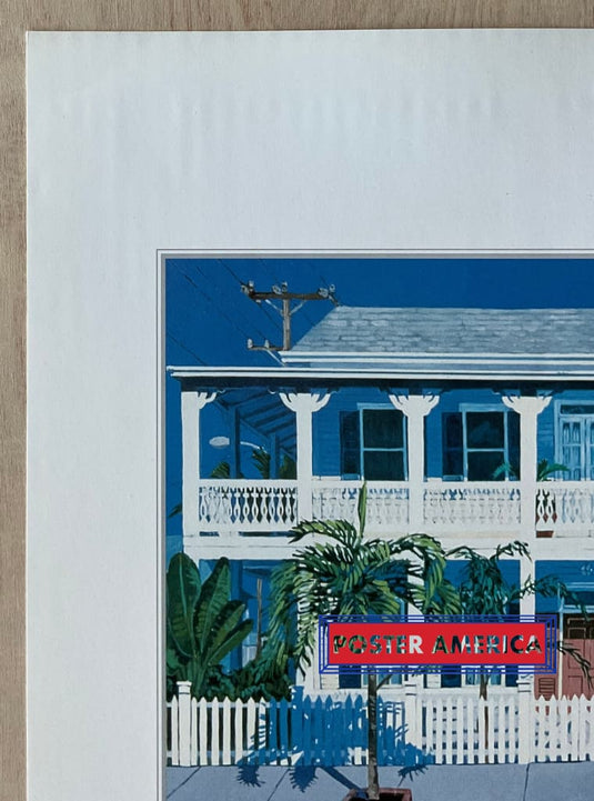 Sanford Shapiro Cottages Vintage Art Slim Print 12 X 36