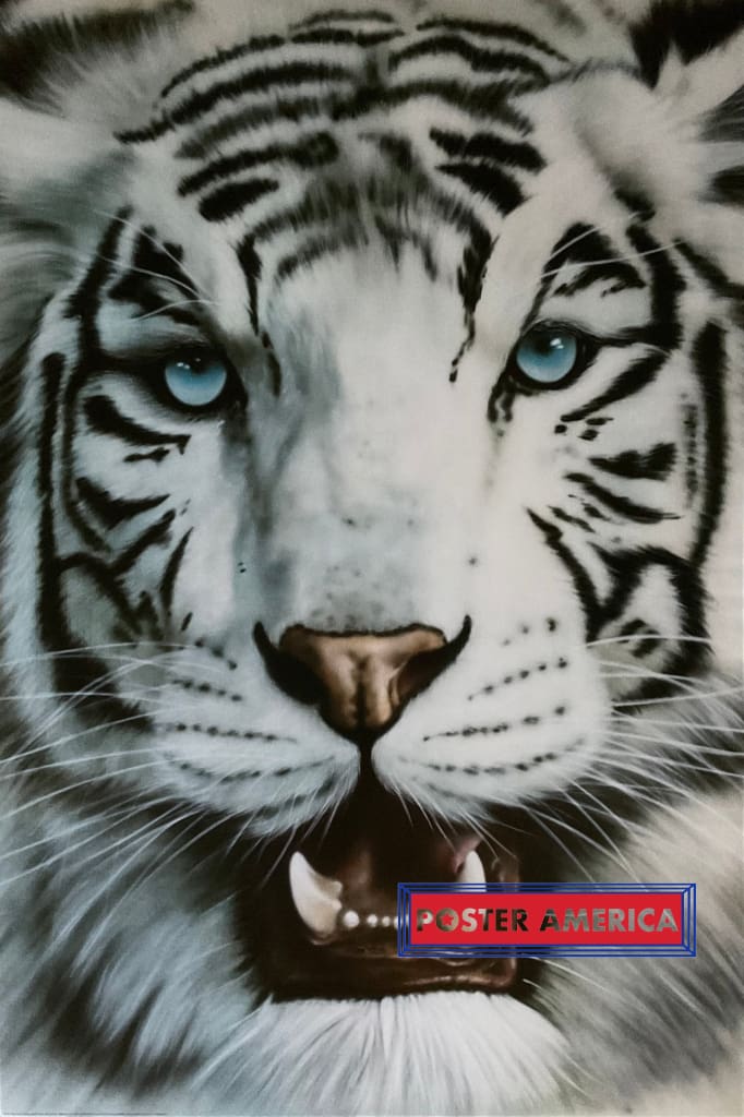Siberian Tiger Airbrush Style Art Poster 24 x 36 – PosterAmerica