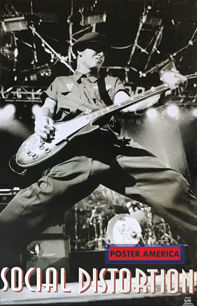 当時物 Mike Ness マイクネス ファーストソロアルバム ポスター Social Distortion Mike Ness Vintage 2004 Poster 22.5 x 34.5