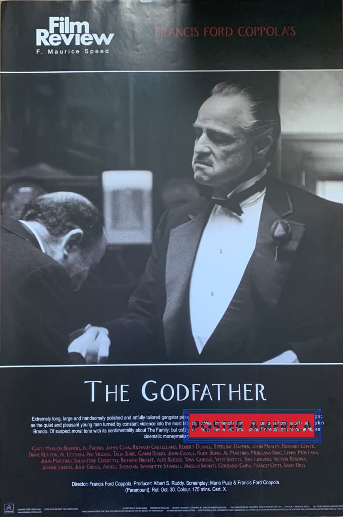 The Godfather Film Review Vintage 2001 Poster 24 X 34 – PosterAmerica