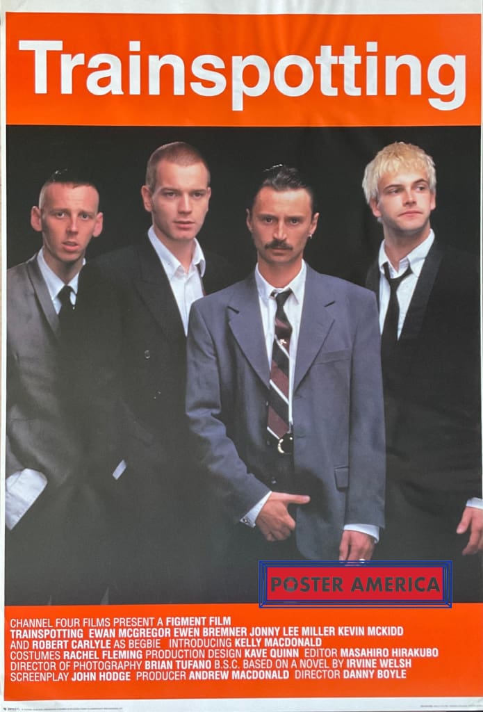 Trainspotting Everyone in Suits Rare UK Import Movie Poster 24 x