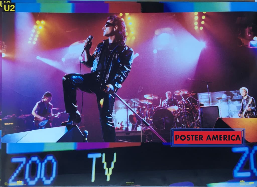 U2 Bono Zoo TV On Stage Vintage 1992 Poster 22.5 x 32.5