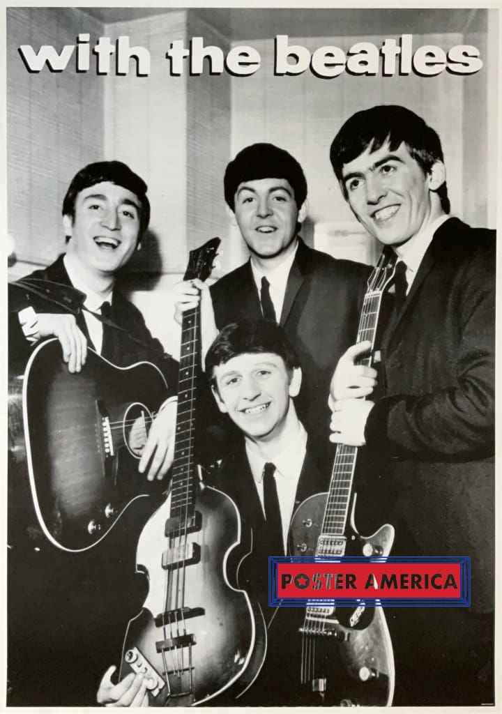 With The Beatles Black & White Group Shot Poster 23.5 x 33
