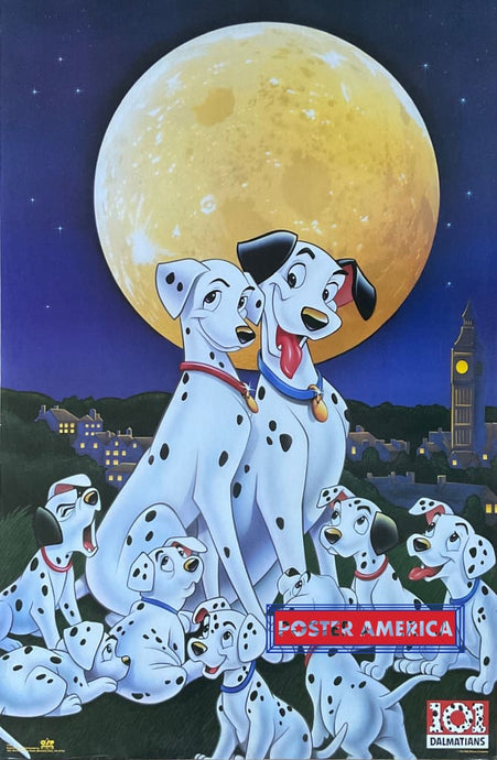 101 Dalmatians Movie Out Of Print Artwork Poster 23 X 35