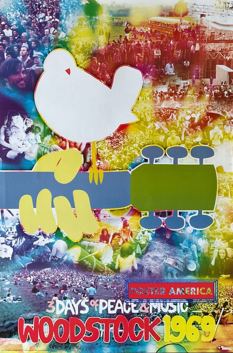 3 Days Of Peace & Music Woodstock 1969 2012 Poster 24 X 36