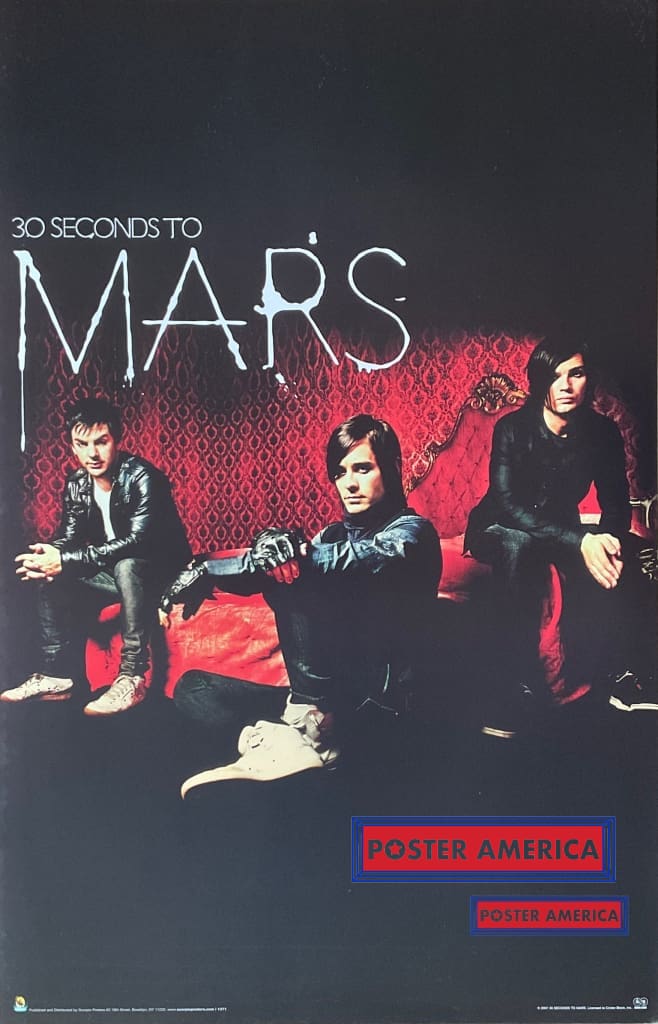 Load image into Gallery viewer, 30 Seconds To Mars Band Cover Shot Poster 24.5 X 34.5 Excellent; Surface And Corner Wear. Posters
