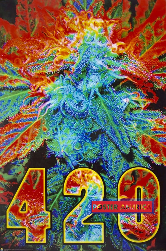 420 Frosty Nug Marijuana Cannabis Novelty Poster 24 X 36
