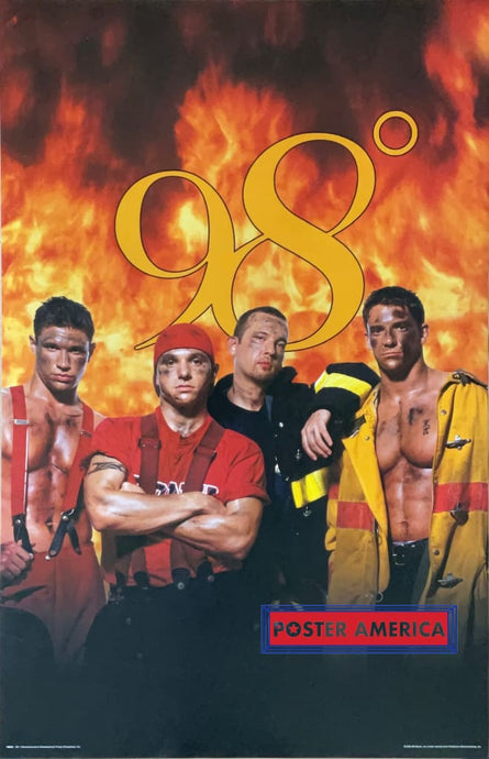 98 Degrees Boy Band Vintage 1998 Poster 22.5 X 34.5 Vintage Poster