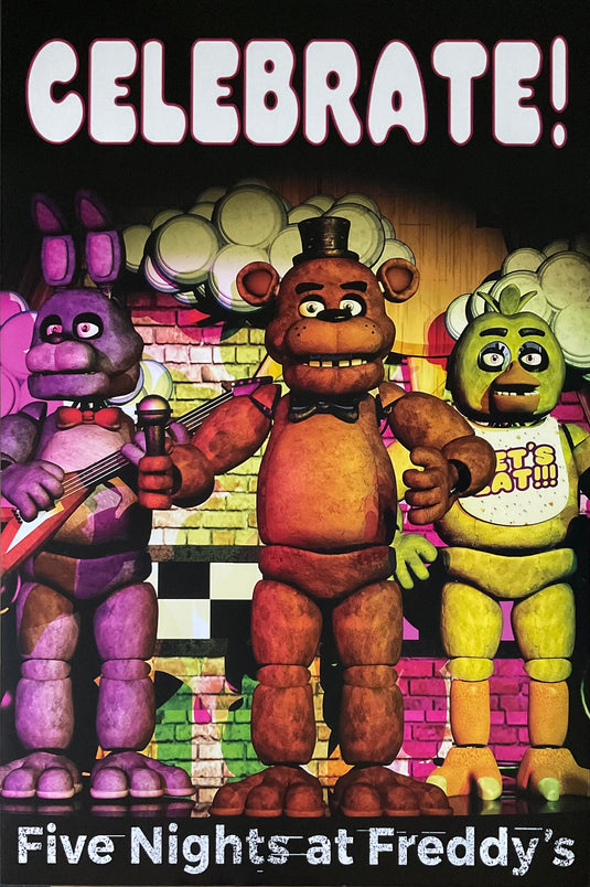 Five Nights at Freddy’s Celebrate Poster 24 x 36