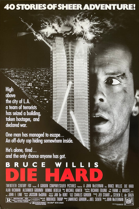 Bruce Willis Die Hard Poster 24 x 36