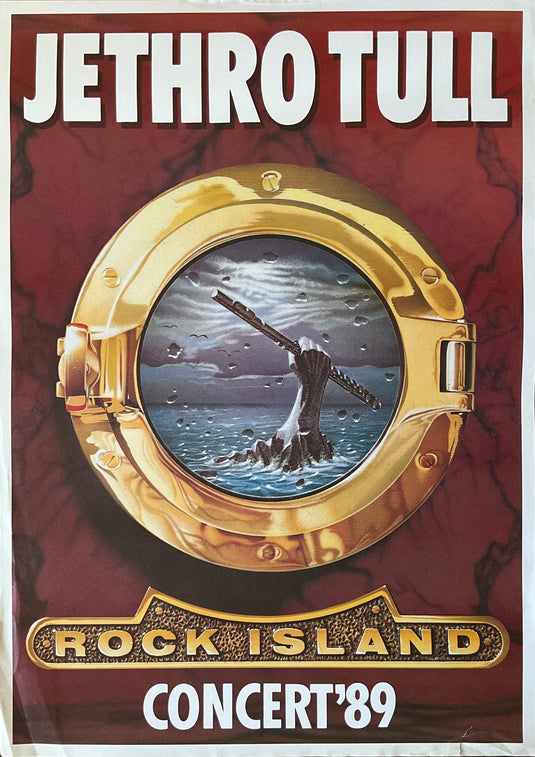 Jethro Tull Rock Island original Vintage Concert Poster 24 x 34