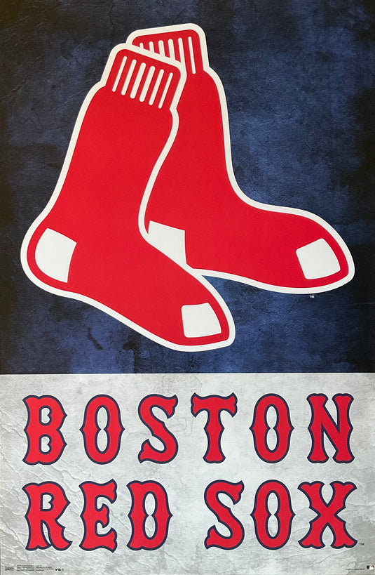 Boston Red Sox Logo MLB Poster 22.5 x 34