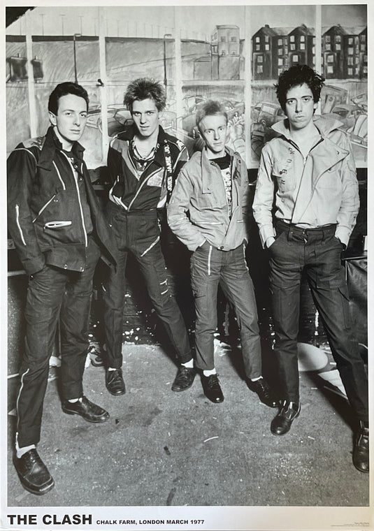 The Clash Chalk Farm London Out of Print Poster 24 X 33