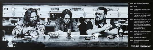 The Big Lebowski Donny, Dude, and Walter Interaction Poster 11.75 x 36
