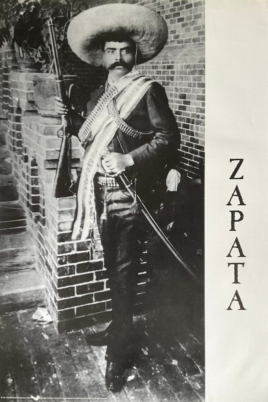 Emiliano Zapata Mexican Revolutionary Vintage 1999 Poster 24 x 36
