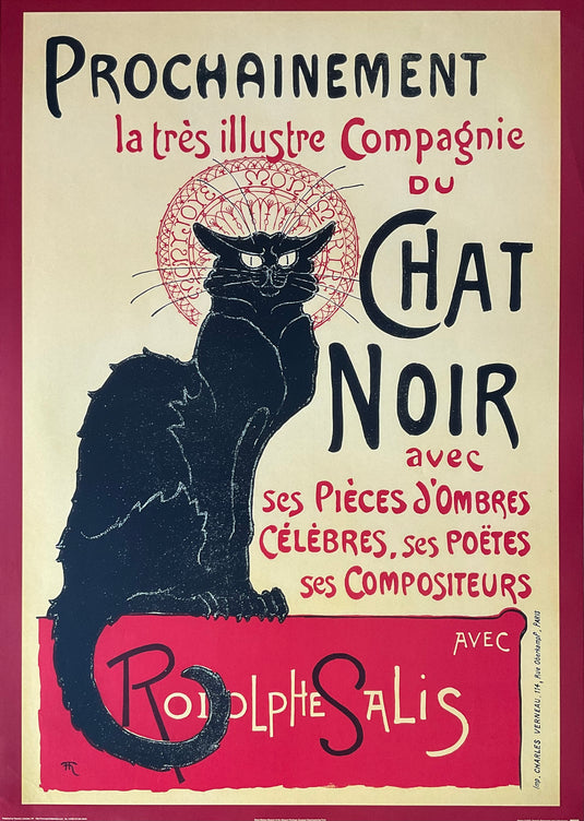 Tournee du Chat Noir Famous Advertisement Poster 24 x 34