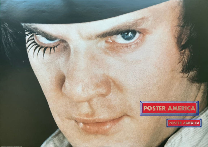 Load image into Gallery viewer, A Clockwork Orange Malcolm Mcdowell Movie Poster 24 X 34 Excellent; Small Ding On Image.
