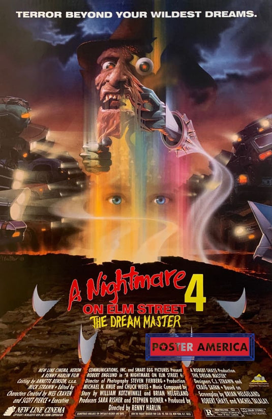 A Nightmare On Elm Street 4 The Dream Master Movie Poster 22.25 X 34.5 Vintage Poster