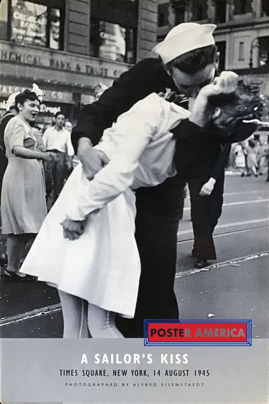 A Sailors Kiss Times Square Reproduction Poster 24 X 36