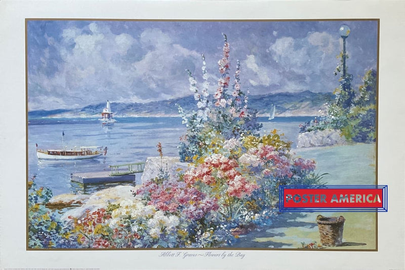 Load image into Gallery viewer, Abbott F. Graves Flowers By The Bay Vintage 1994 Fine Art Print 24 X 3
